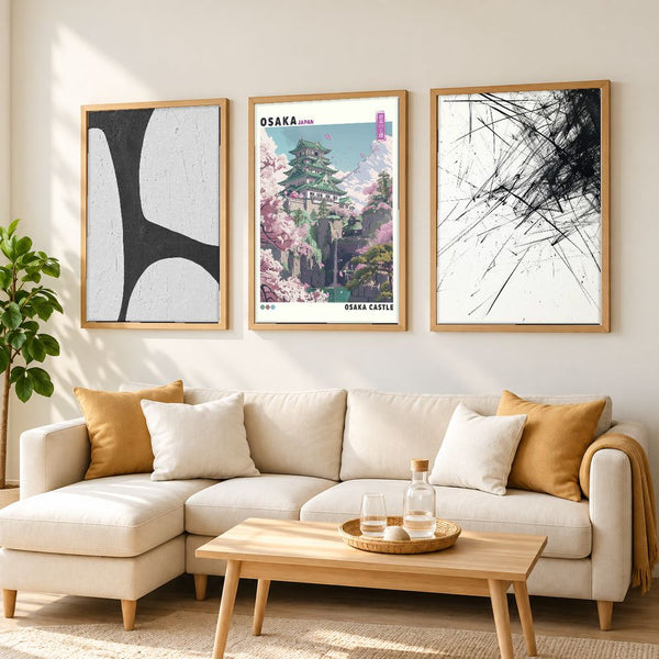 Set de 3 cuadros decorativos que combinan