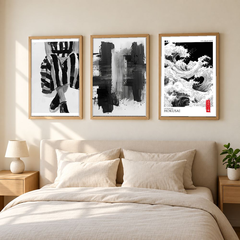 Set de 3 cuadros decorativos que combinan