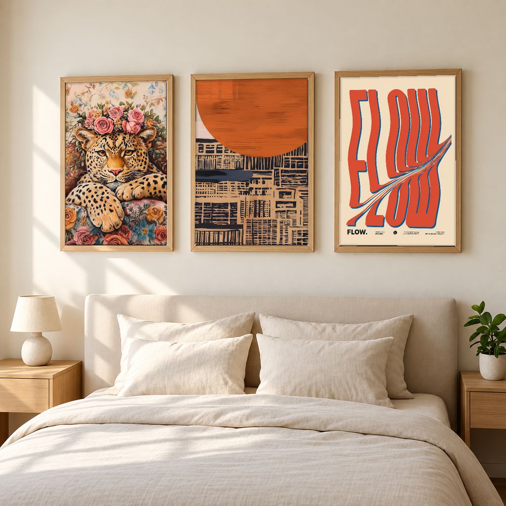 Set de 3 cuadros decorativos que combinan