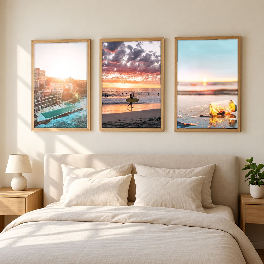 Set de 3 cuadros decorativos que combinan