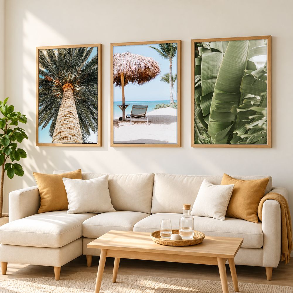 Set de 3 cuadros decorativos que combinan