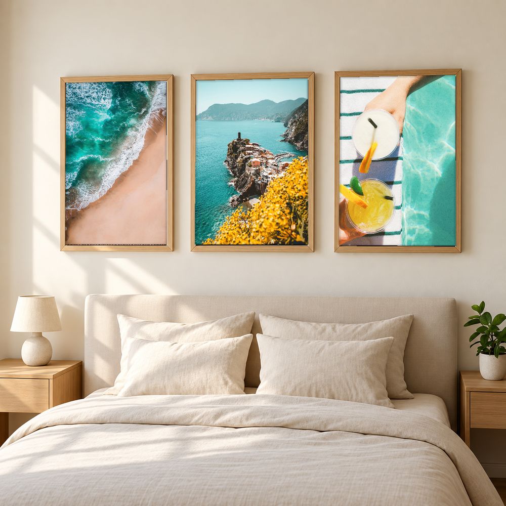 Set de 3 cuadros decorativos que combinan