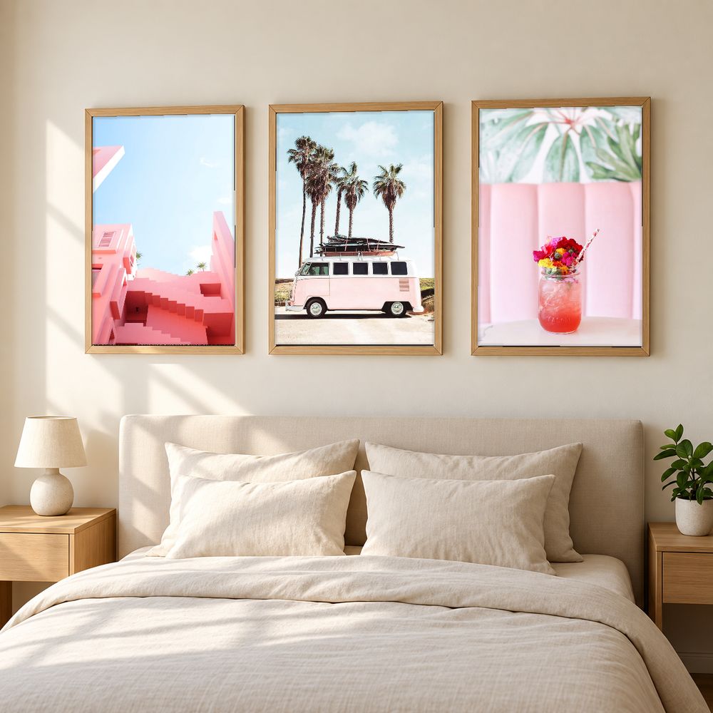 Set de 3 cuadros decorativos que combinan