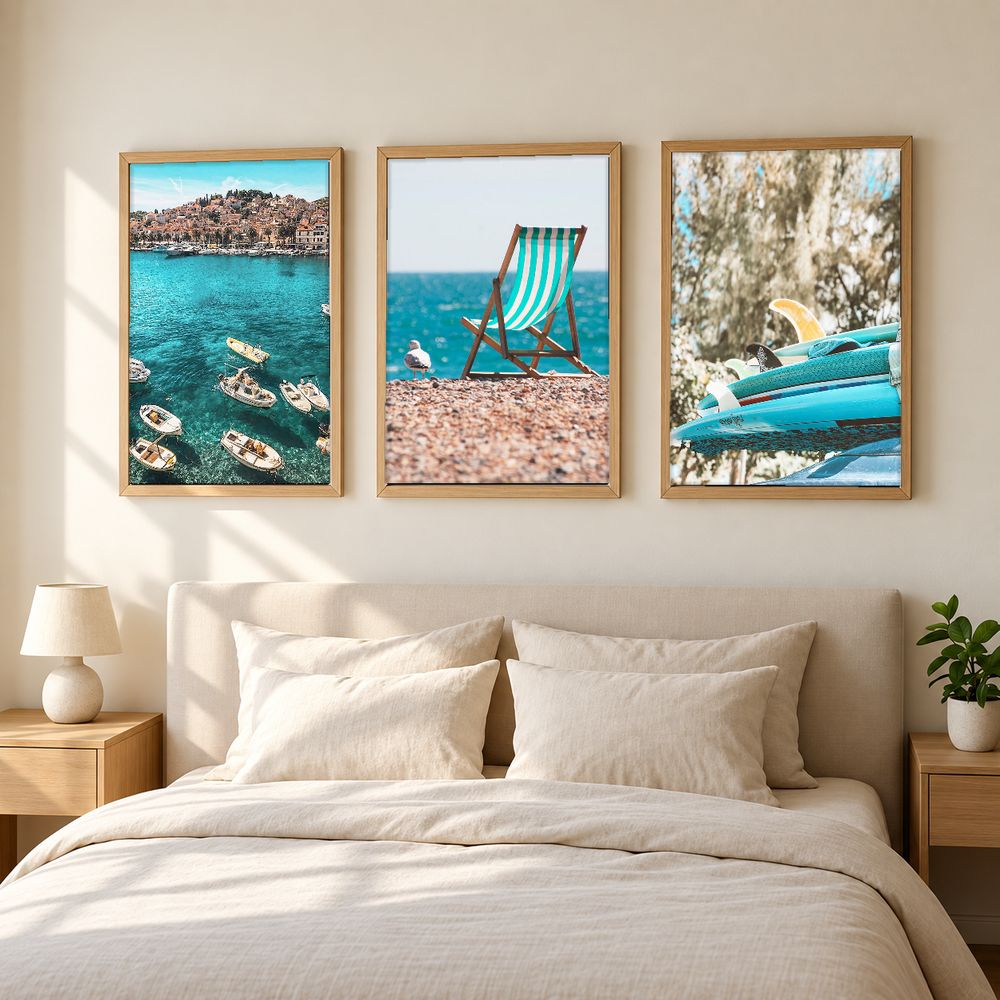 Set de 3 cuadros decorativos que combinan