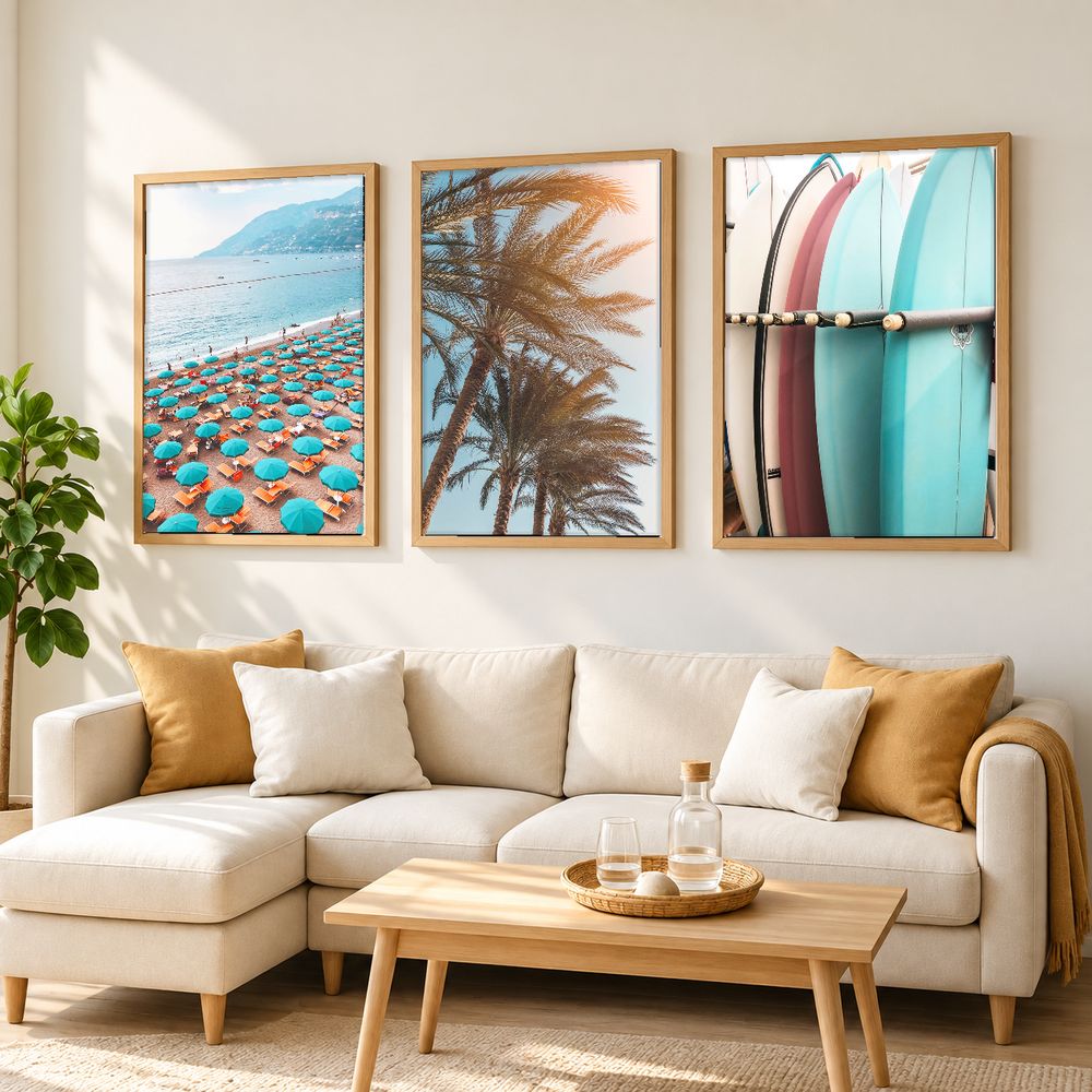 Set de 3 cuadros decorativos que combinan