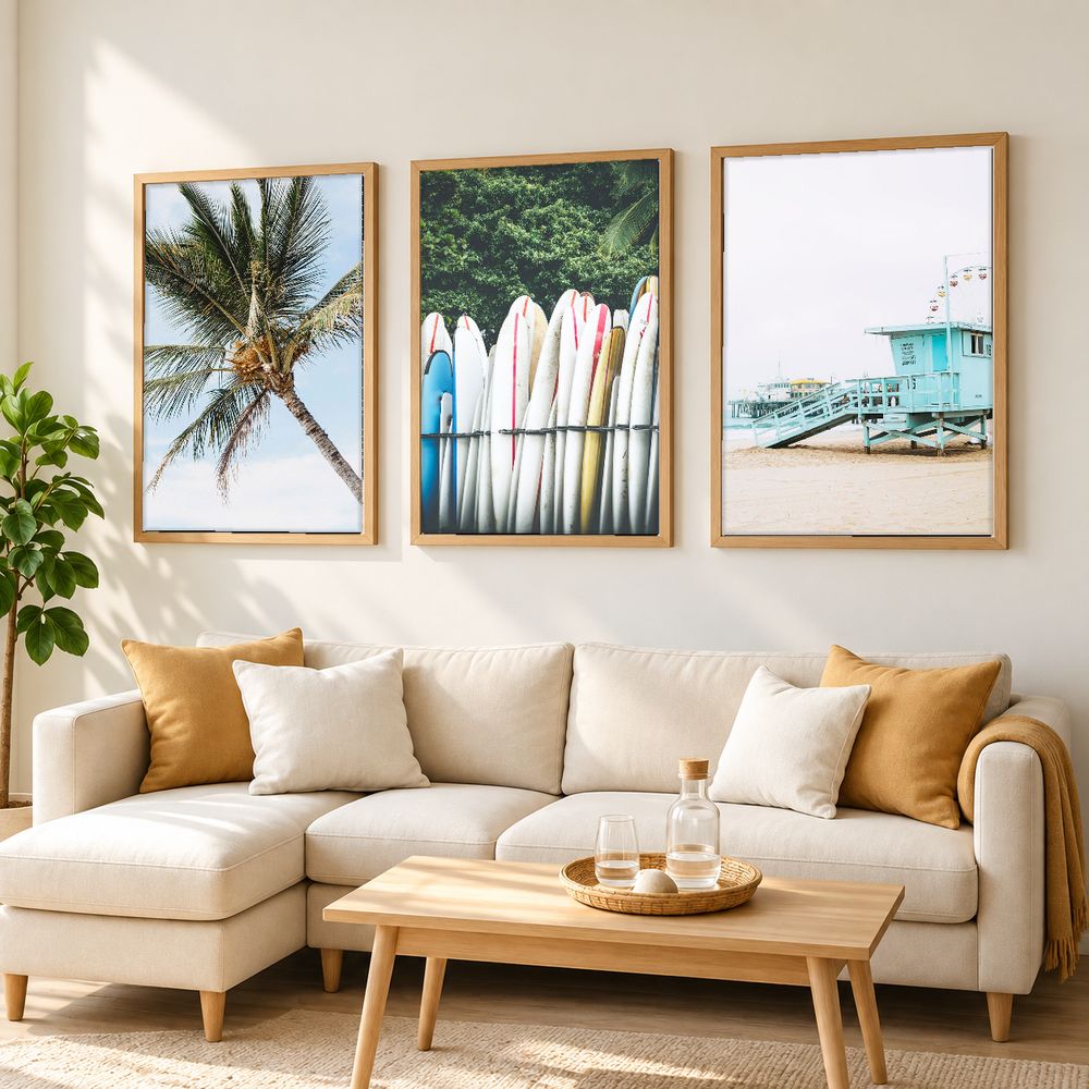 Set de 3 cuadros decorativos que combinan
