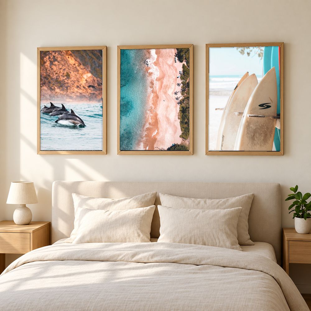 Set de 3 cuadros decorativos que combinan