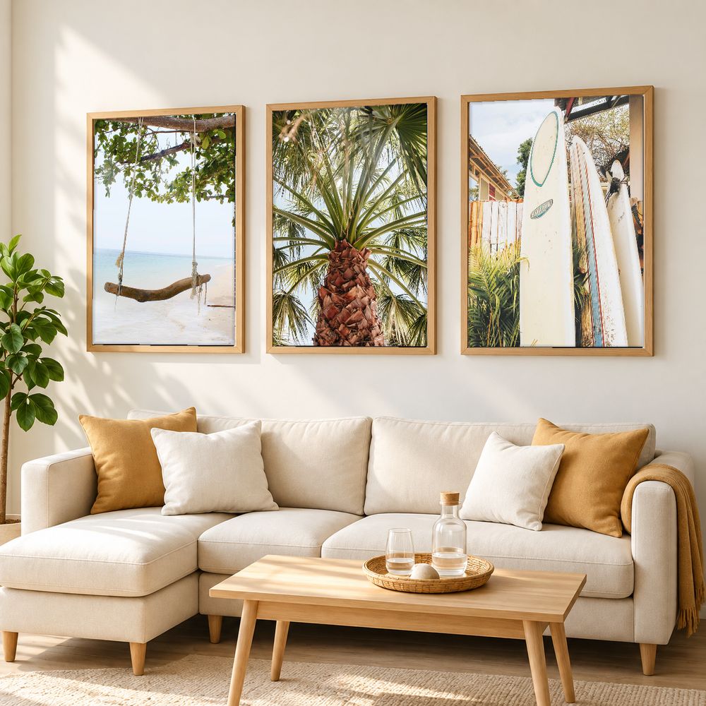 Set de 3 cuadros decorativos que combinan