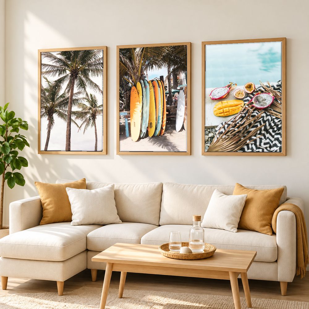Set de 3 cuadros decorativos que combinan