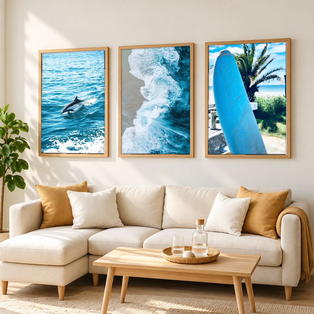 Set de 3 cuadros decorativos que combinan