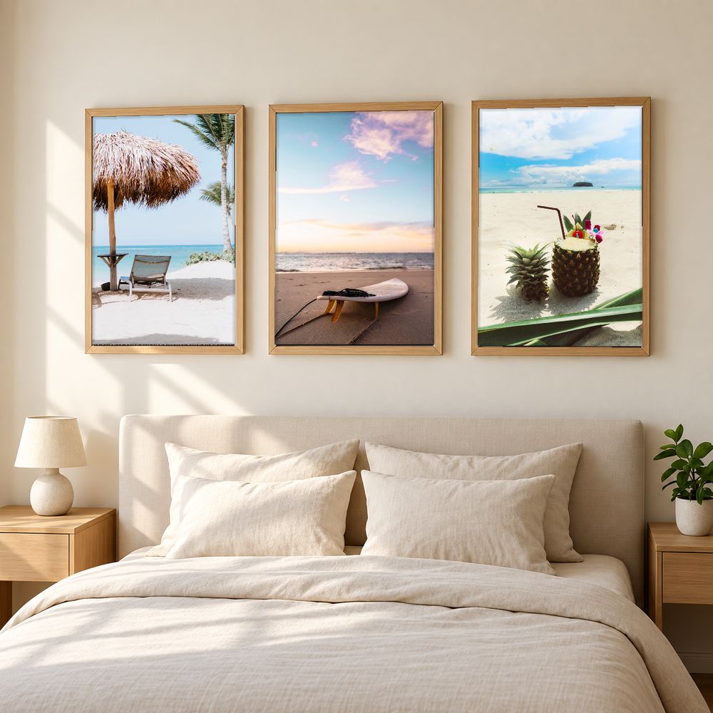 Set de 3 cuadros decorativos que combinan