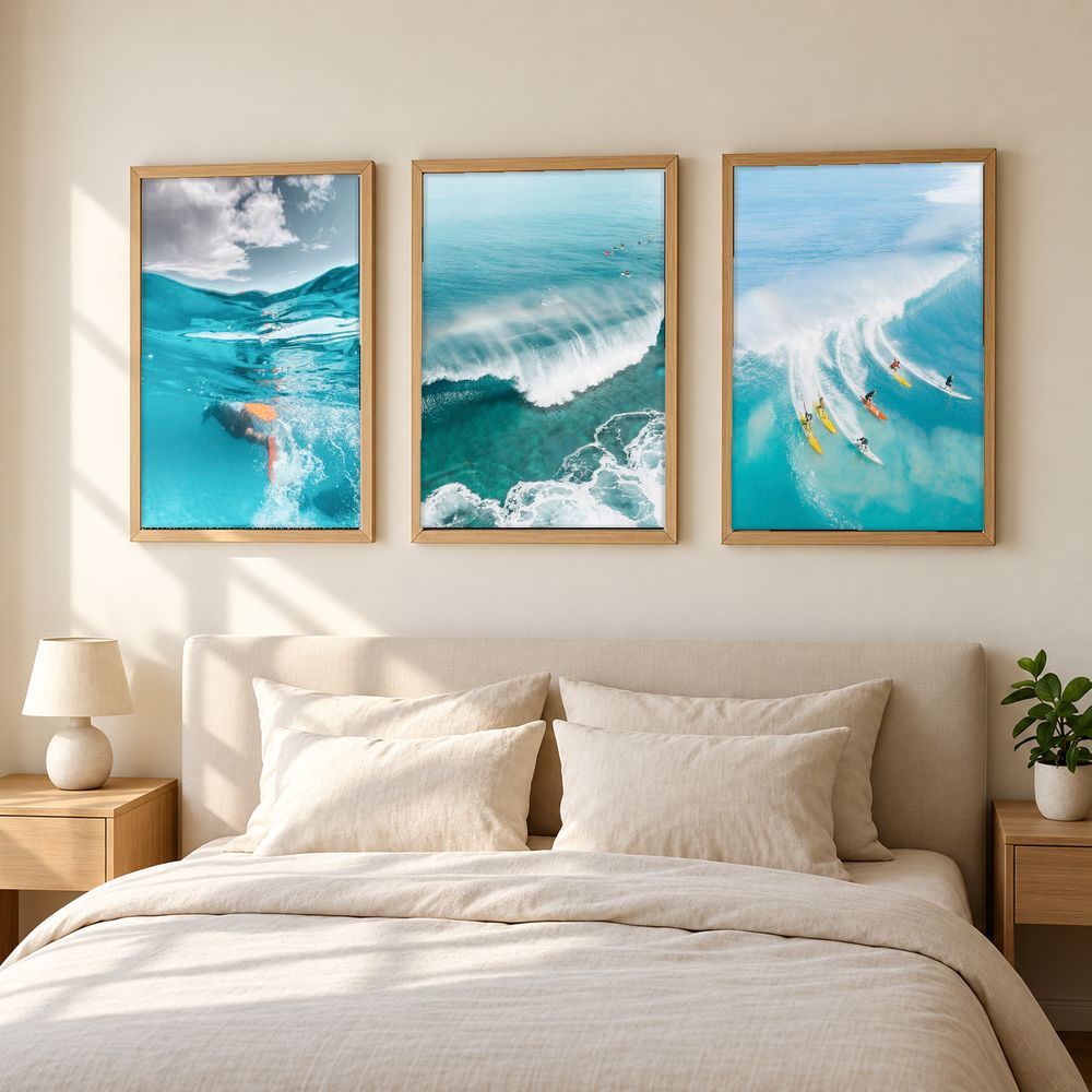 Set de 3 cuadros decorativos que combinan