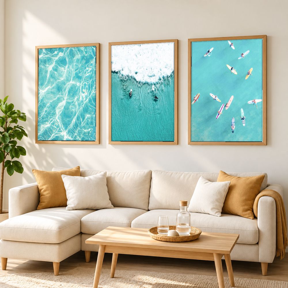 Set de 3 cuadros decorativos que combinan