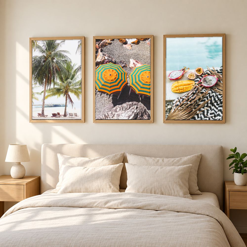 Set de 3 cuadros decorativos que combinan