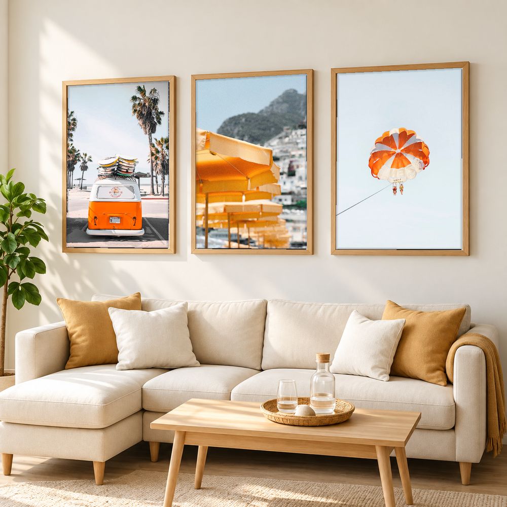 Set de 3 cuadros decorativos que combinan