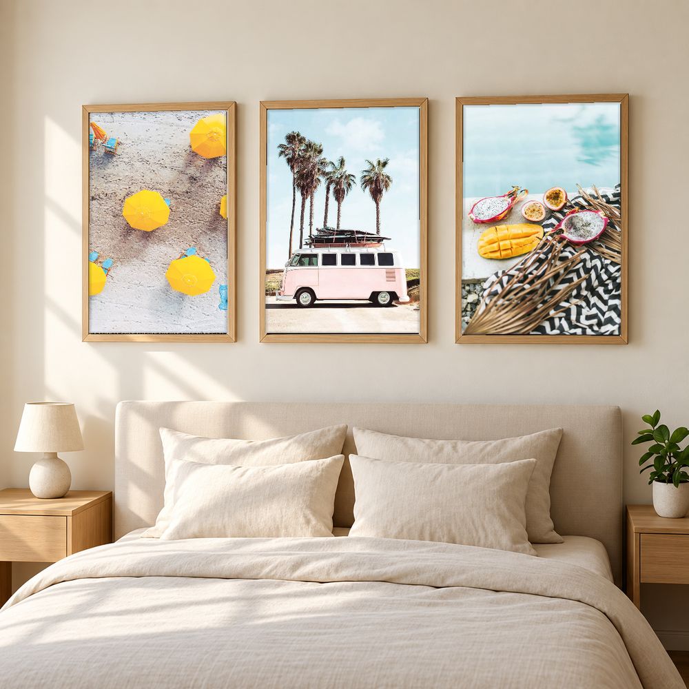 Set de 3 cuadros decorativos que combinan
