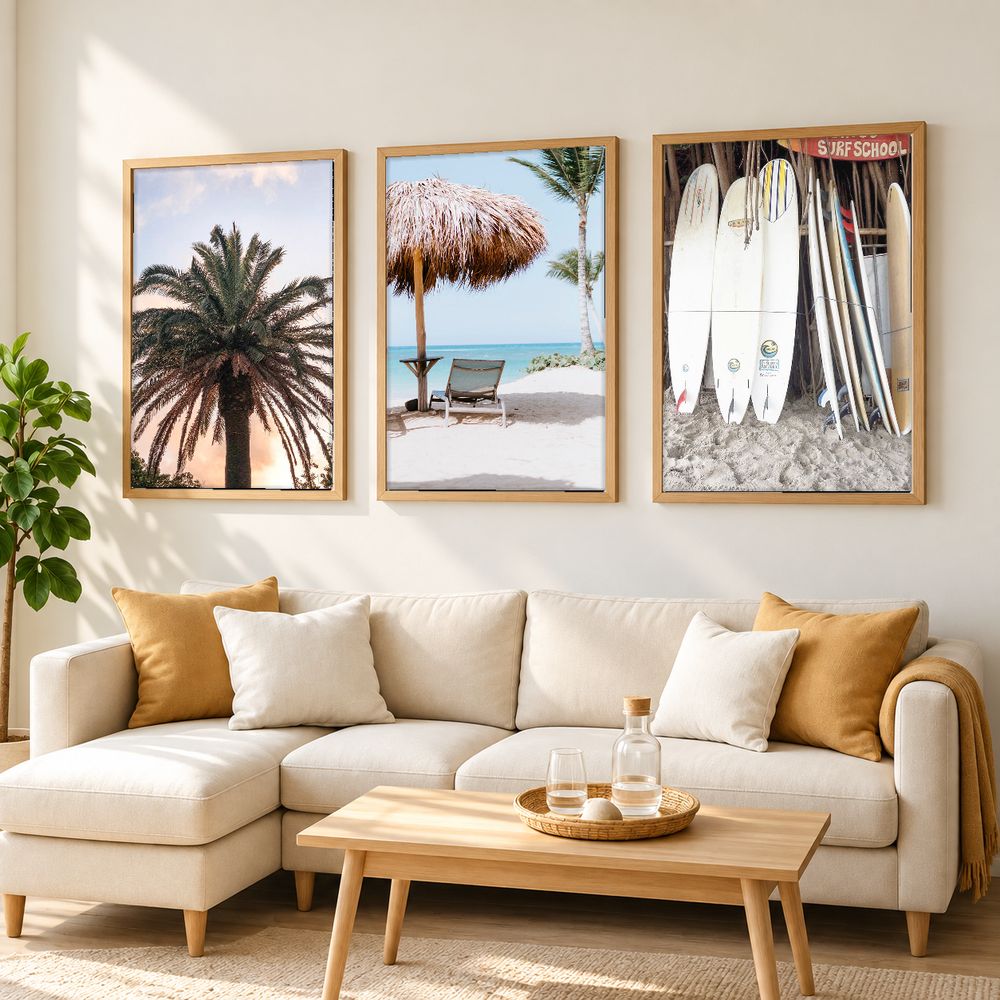 Set de 3 cuadros decorativos que combinan