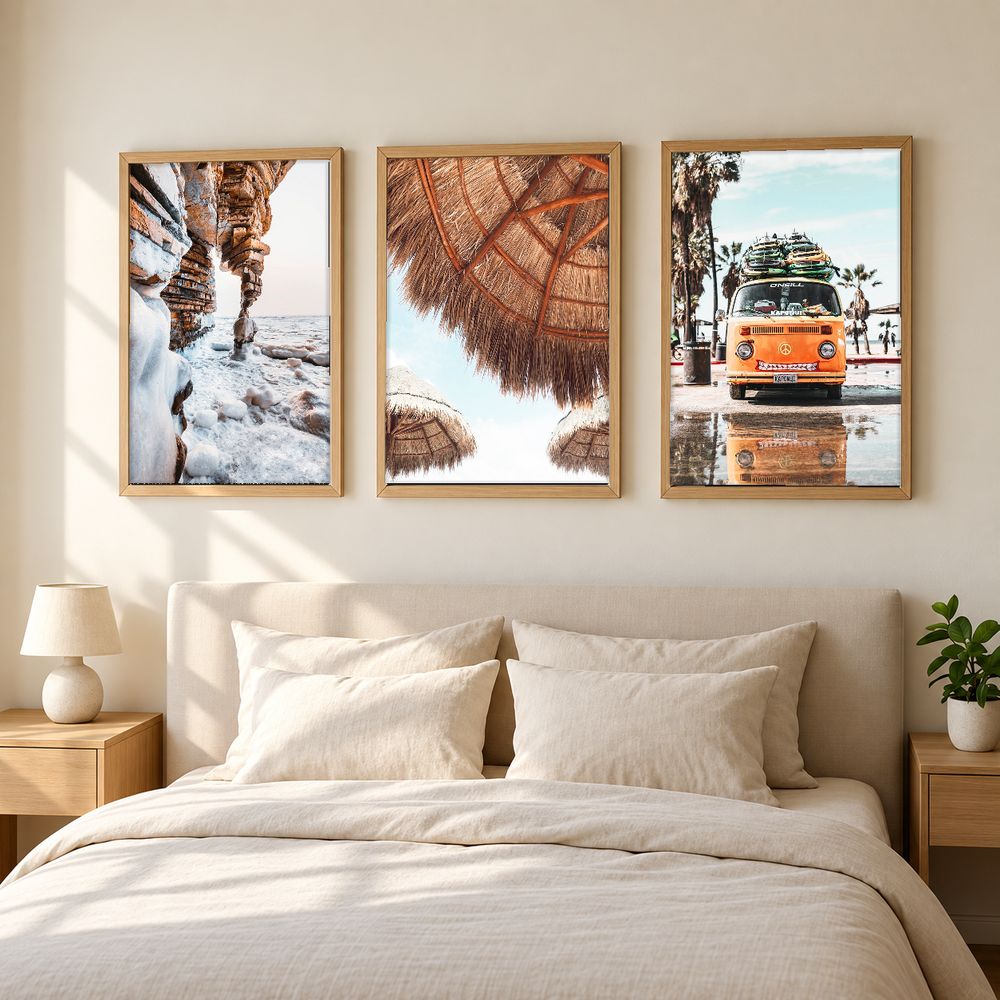 Set de 3 cuadros decorativos que combinan