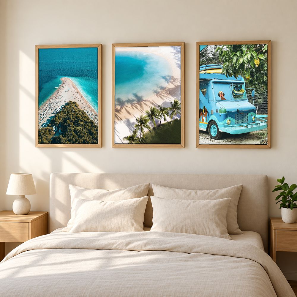 Set de 3 cuadros decorativos que combinan