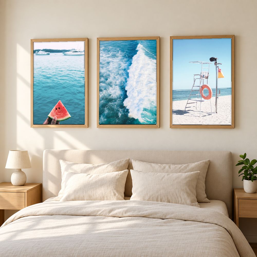Set de 3 cuadros decorativos que combinan