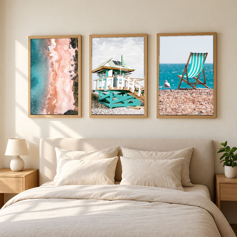 Set de 3 cuadros decorativos que combinan