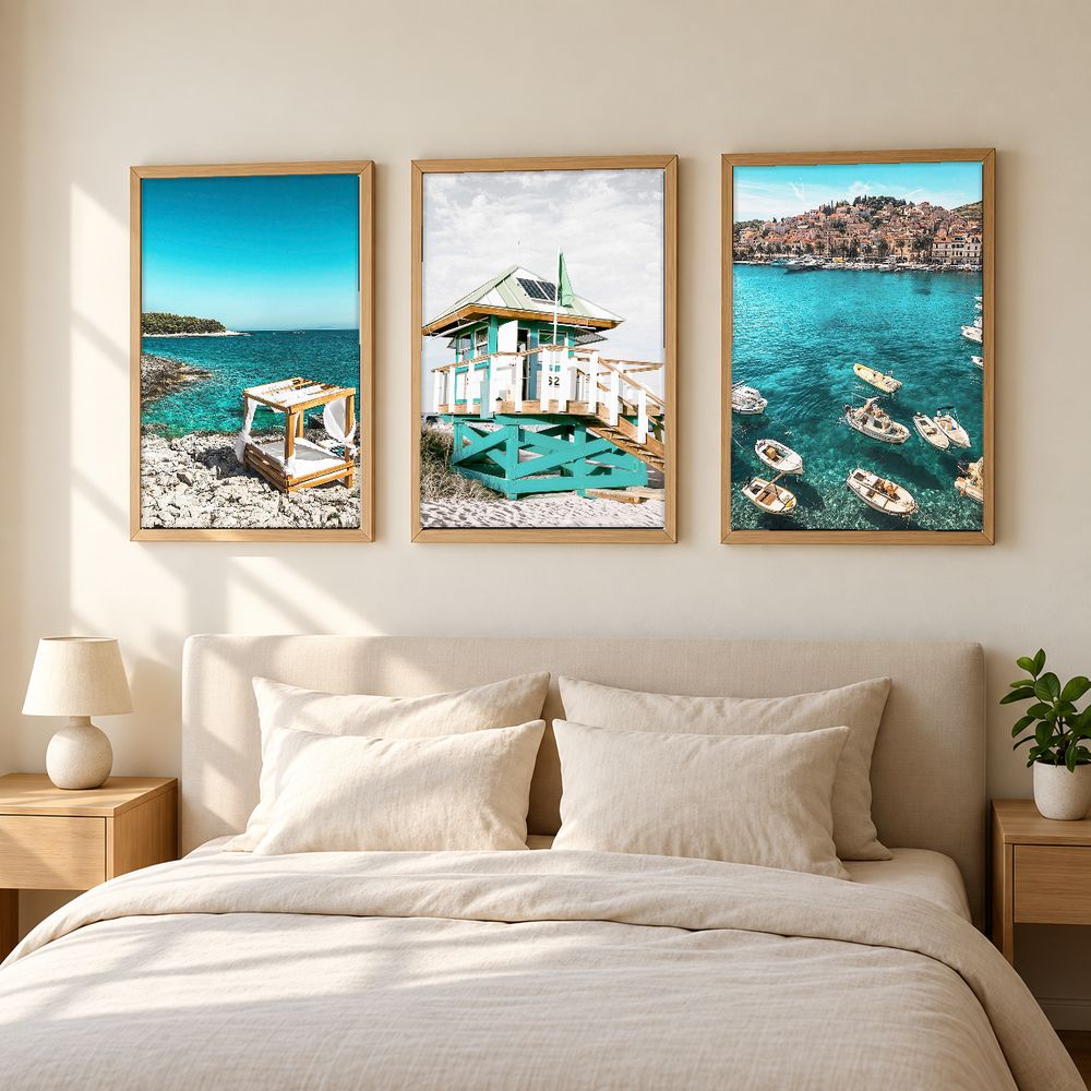 Set de 3 cuadros decorativos que combinan