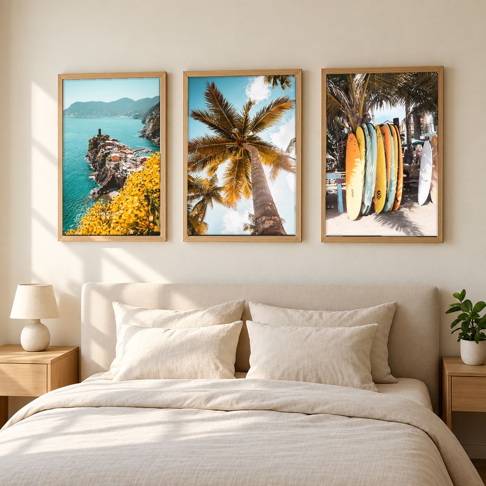 Set de 3 cuadros decorativos que combinan
