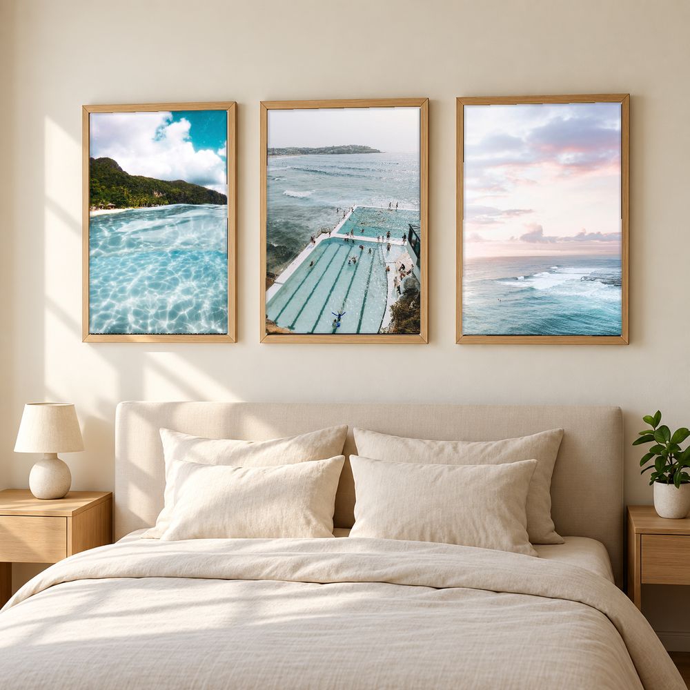 Set de 3 cuadros decorativos que combinan