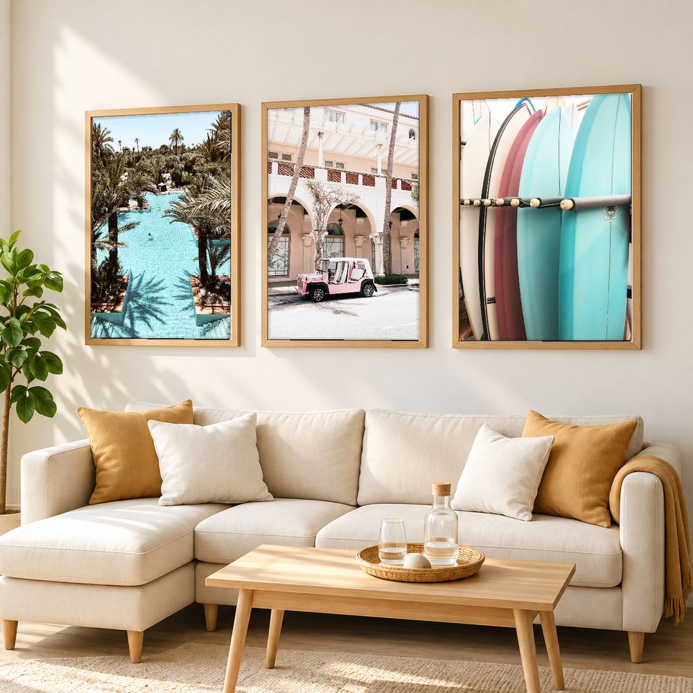 Set de 3 cuadros decorativos que combinan