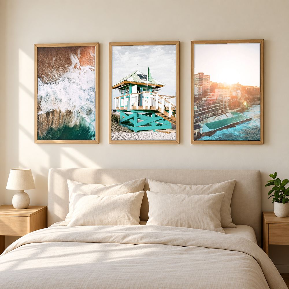 Set de 3 cuadros decorativos que combinan