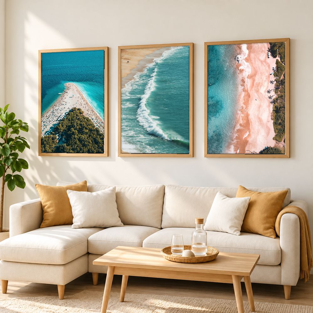 Set de 3 cuadros decorativos que combinan