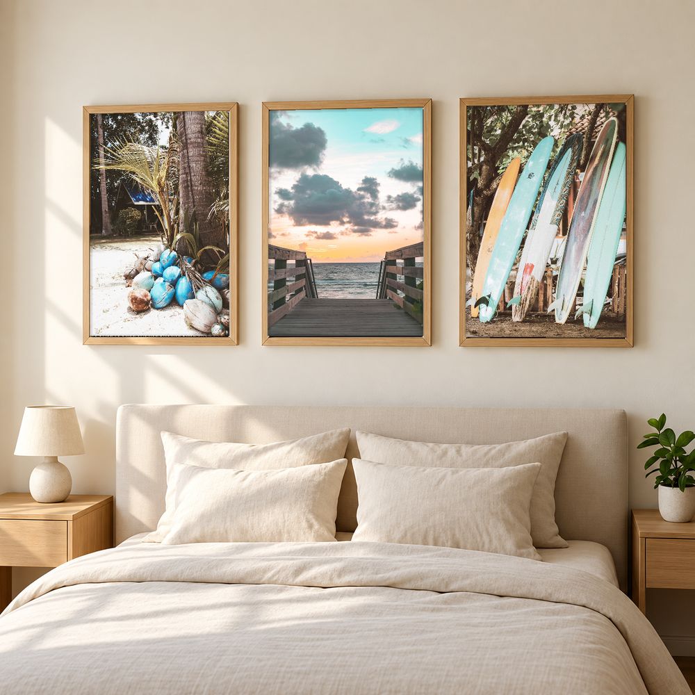 Set de 3 cuadros decorativos que combinan