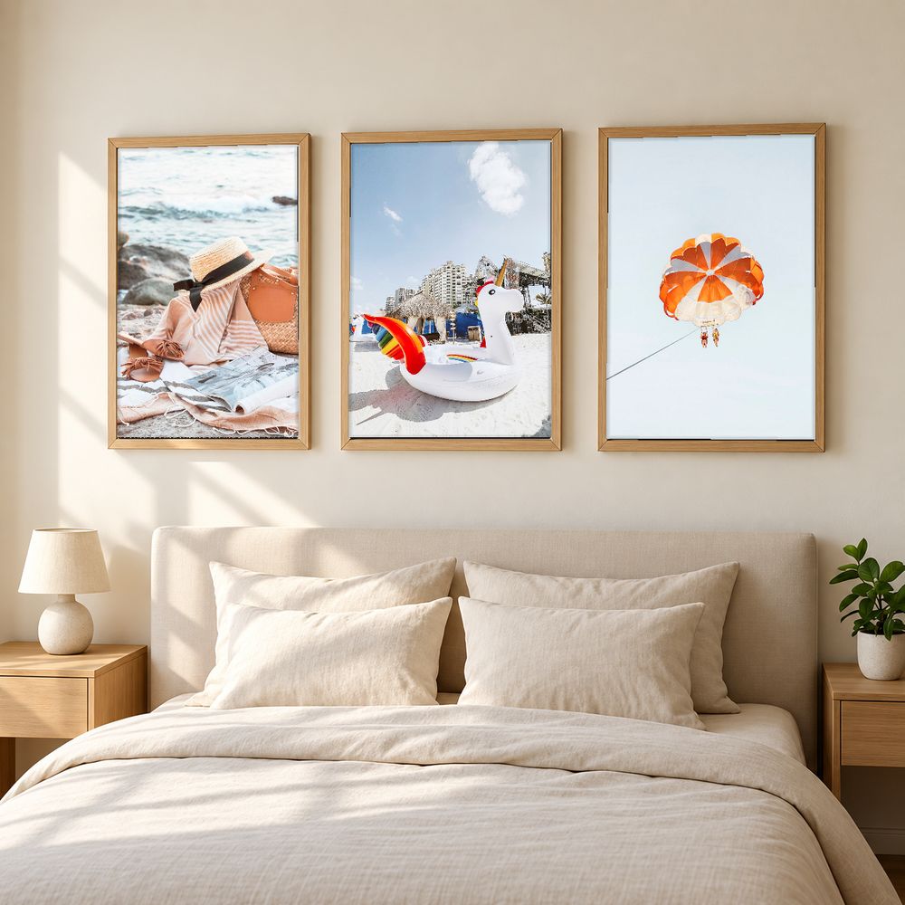 Set de 3 cuadros decorativos que combinan