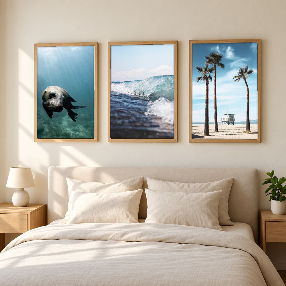 Set de 3 cuadros decorativos que combinan