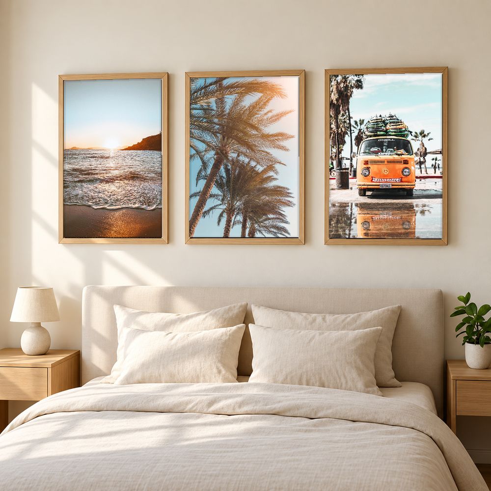Set de 3 cuadros decorativos que combinan