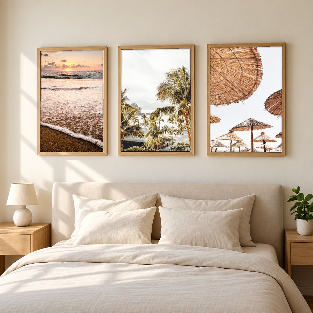 Set de 3 cuadros decorativos que combinan