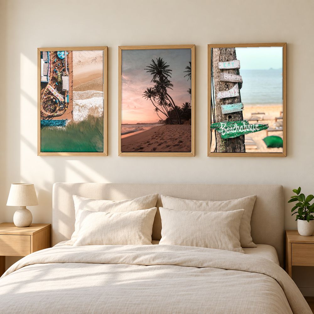Set de 3 cuadros decorativos que combinan