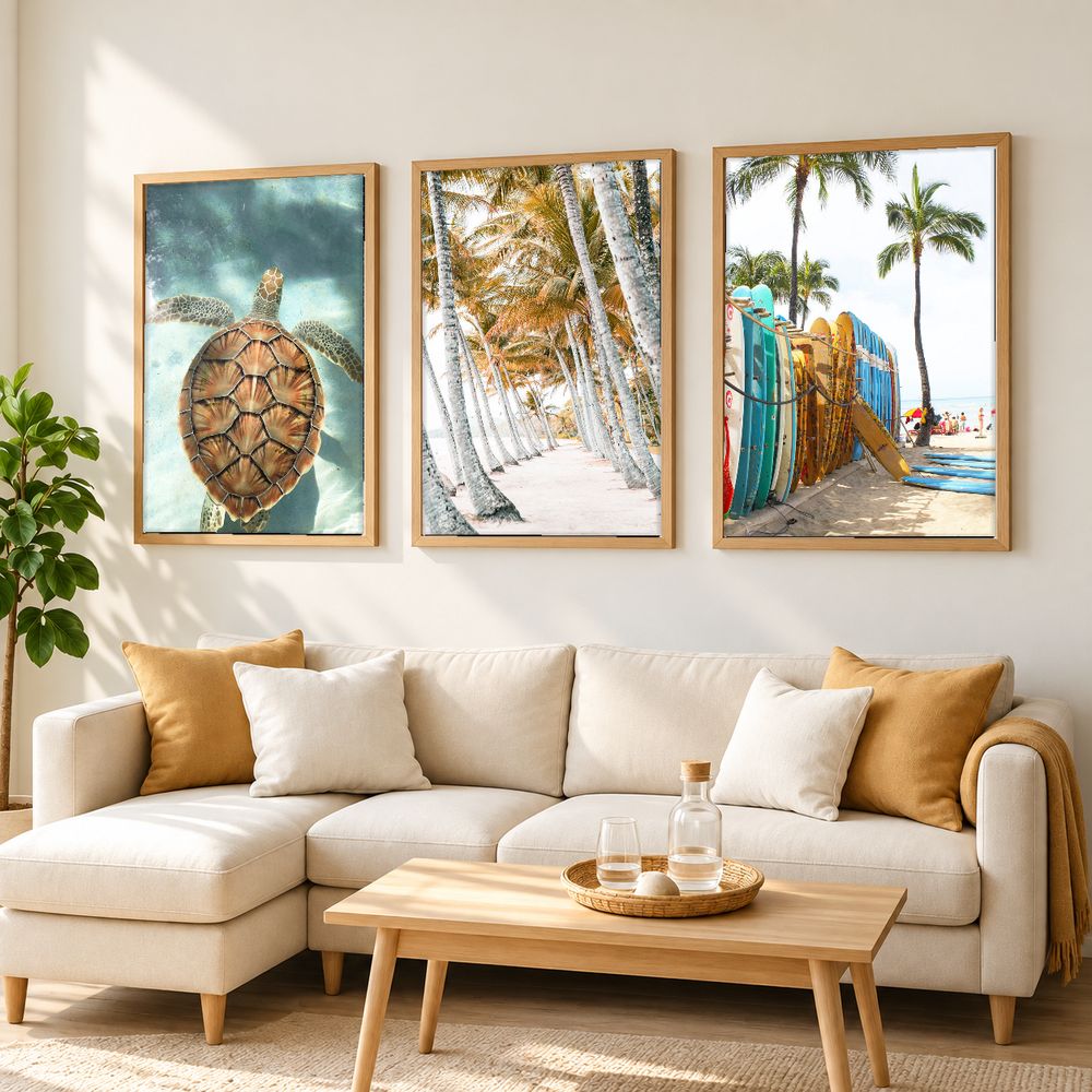 Set de 3 cuadros decorativos que combinan