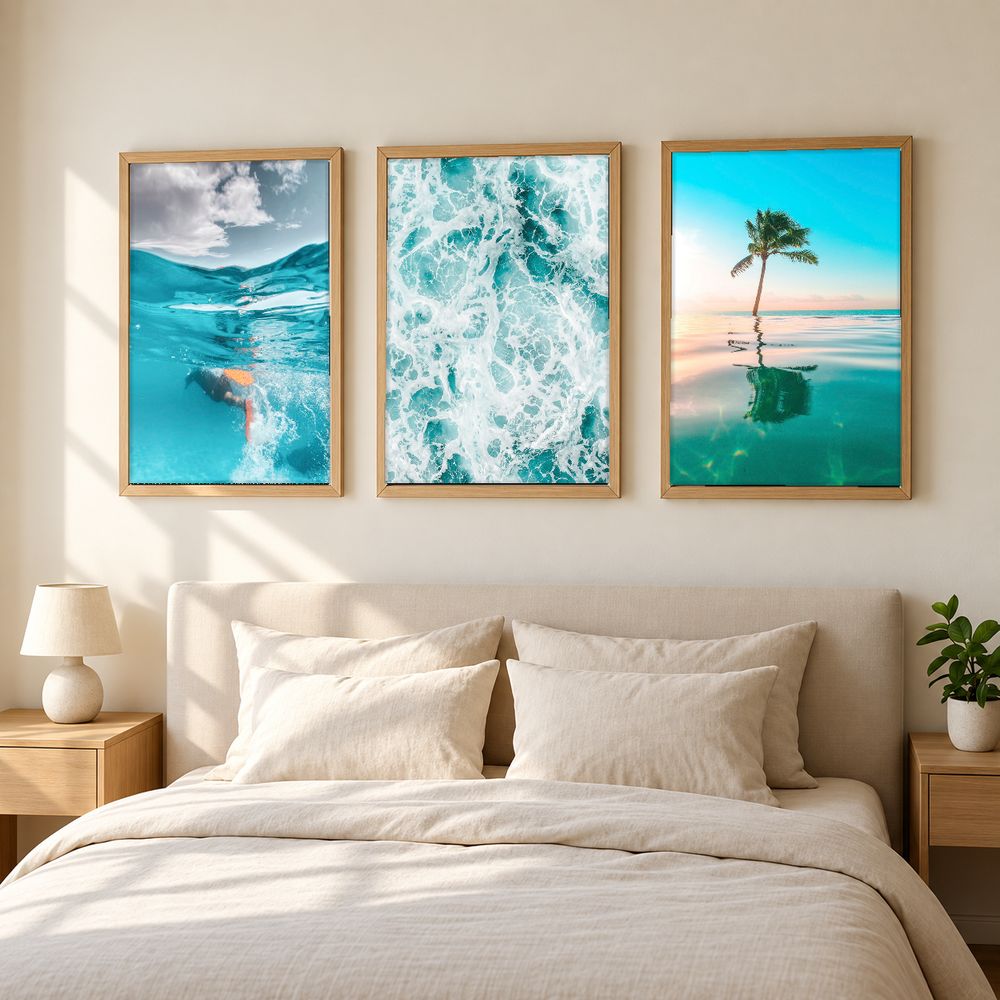 Set de 3 cuadros decorativos que combinan
