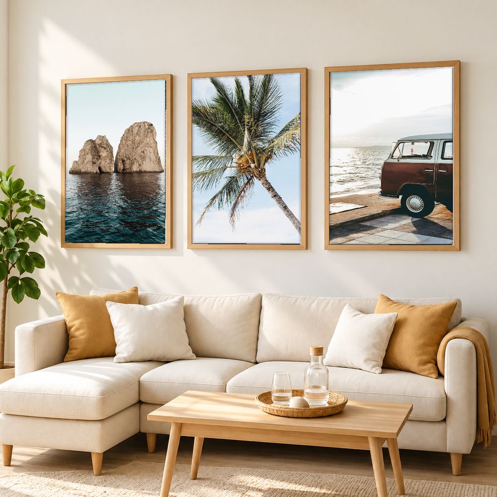 Set de 3 cuadros decorativos que combinan