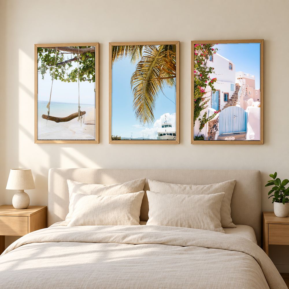 Set de 3 cuadros decorativos que combinan