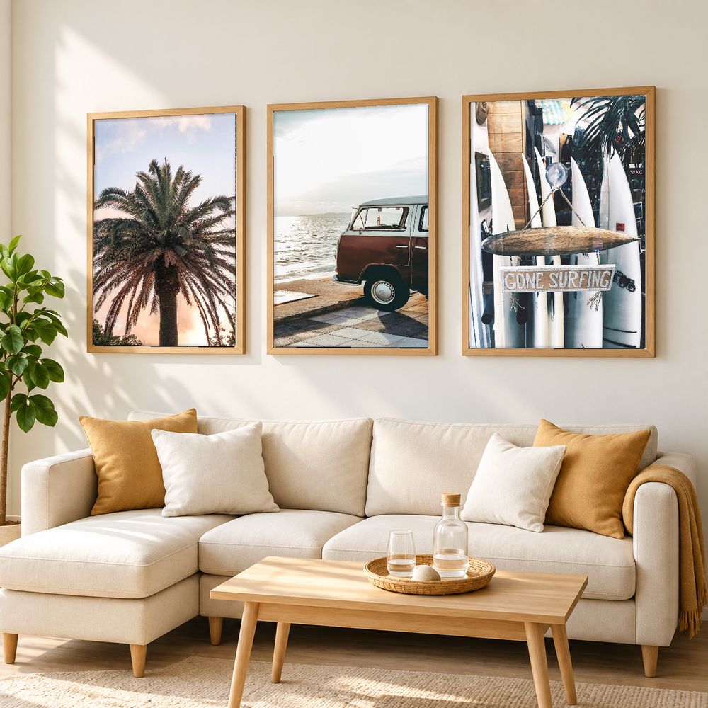 Set de 3 cuadros decorativos que combinan