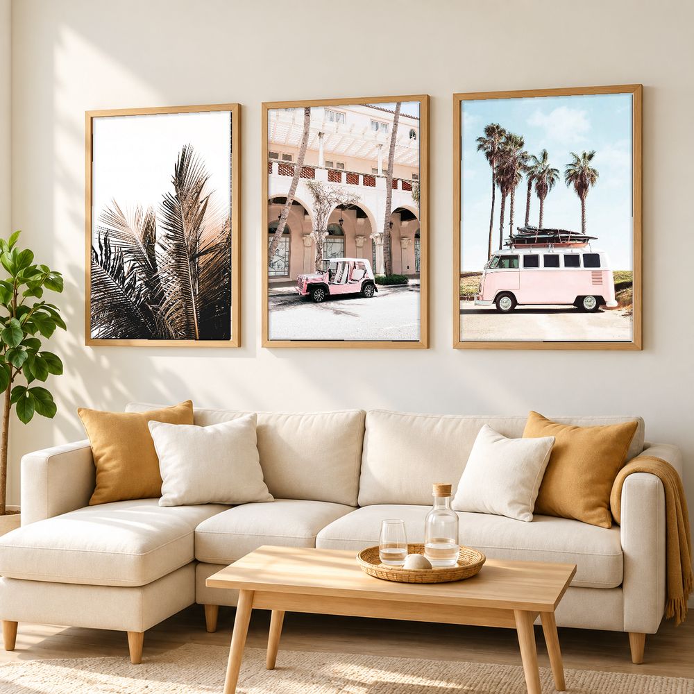 Set de 3 cuadros decorativos que combinan