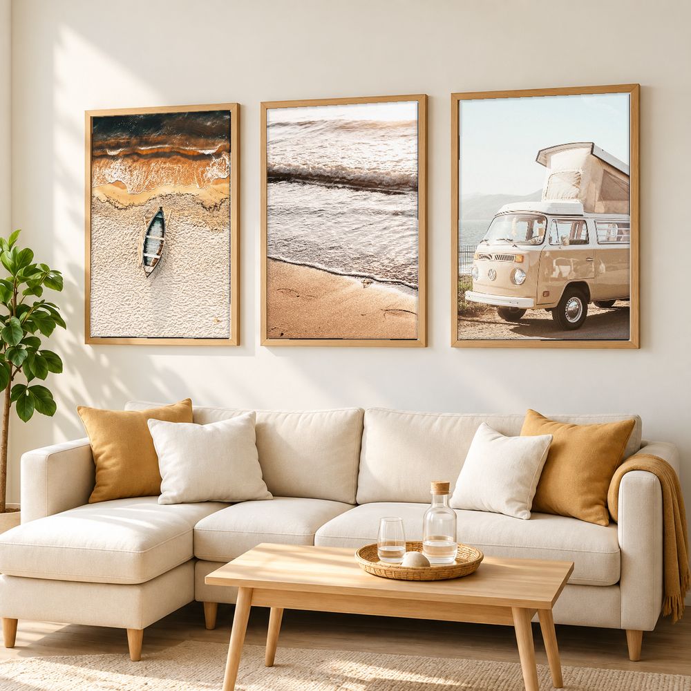 Set de 3 cuadros decorativos que combinan