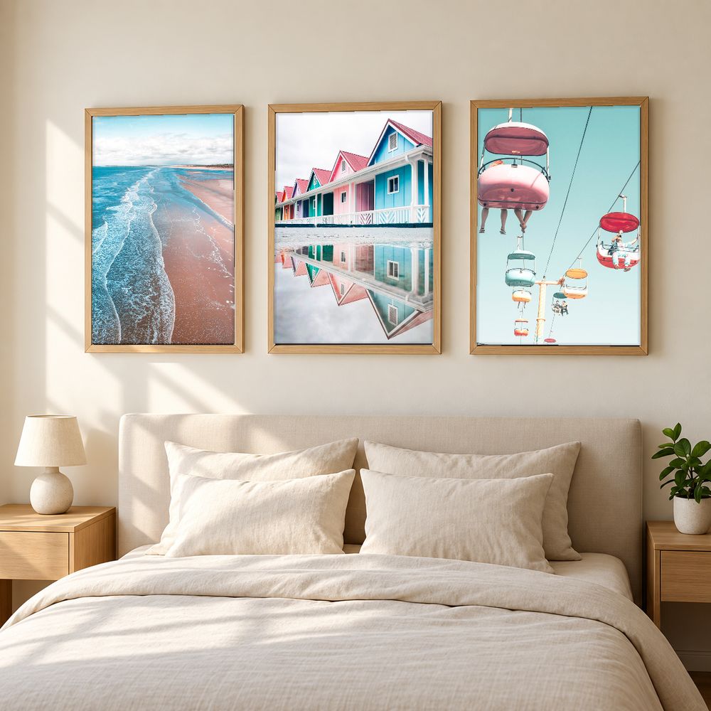 Set de 3 cuadros decorativos que combinan