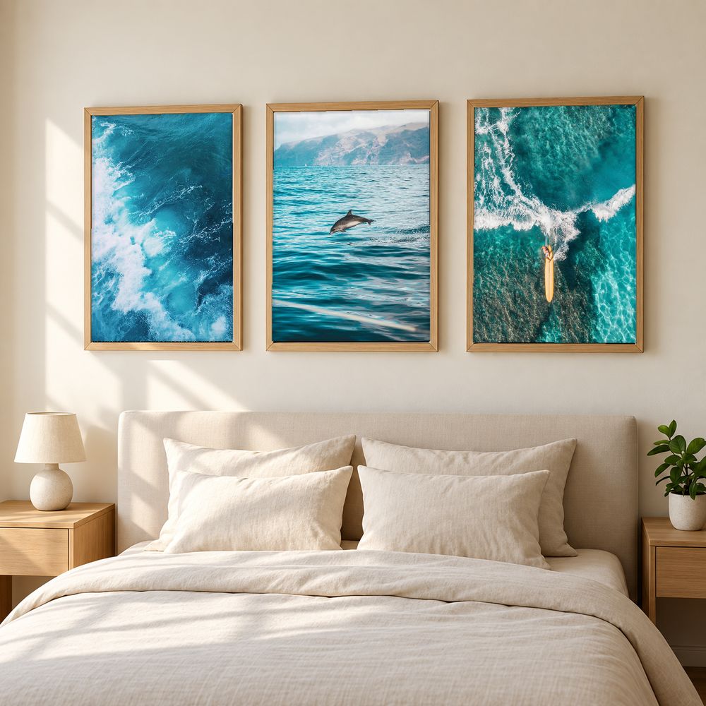 Set de 3 cuadros decorativos que combinan