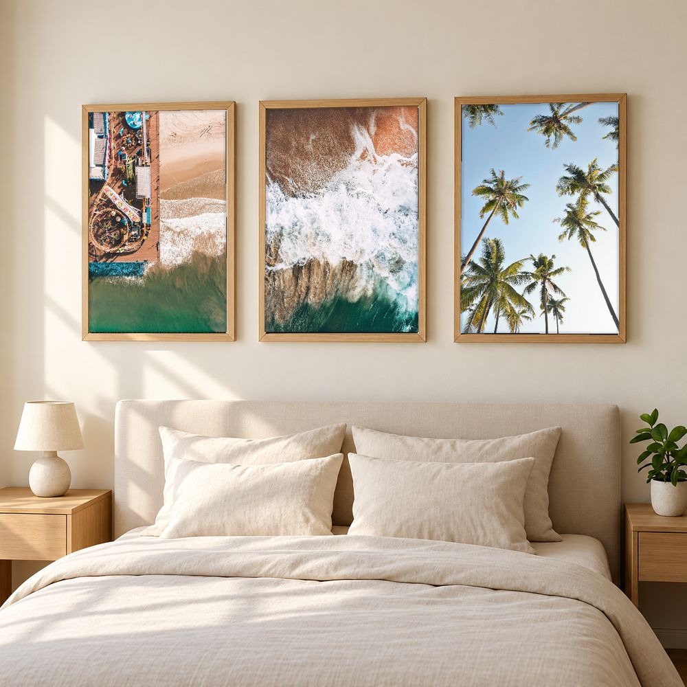 Set de 3 cuadros decorativos que combinan