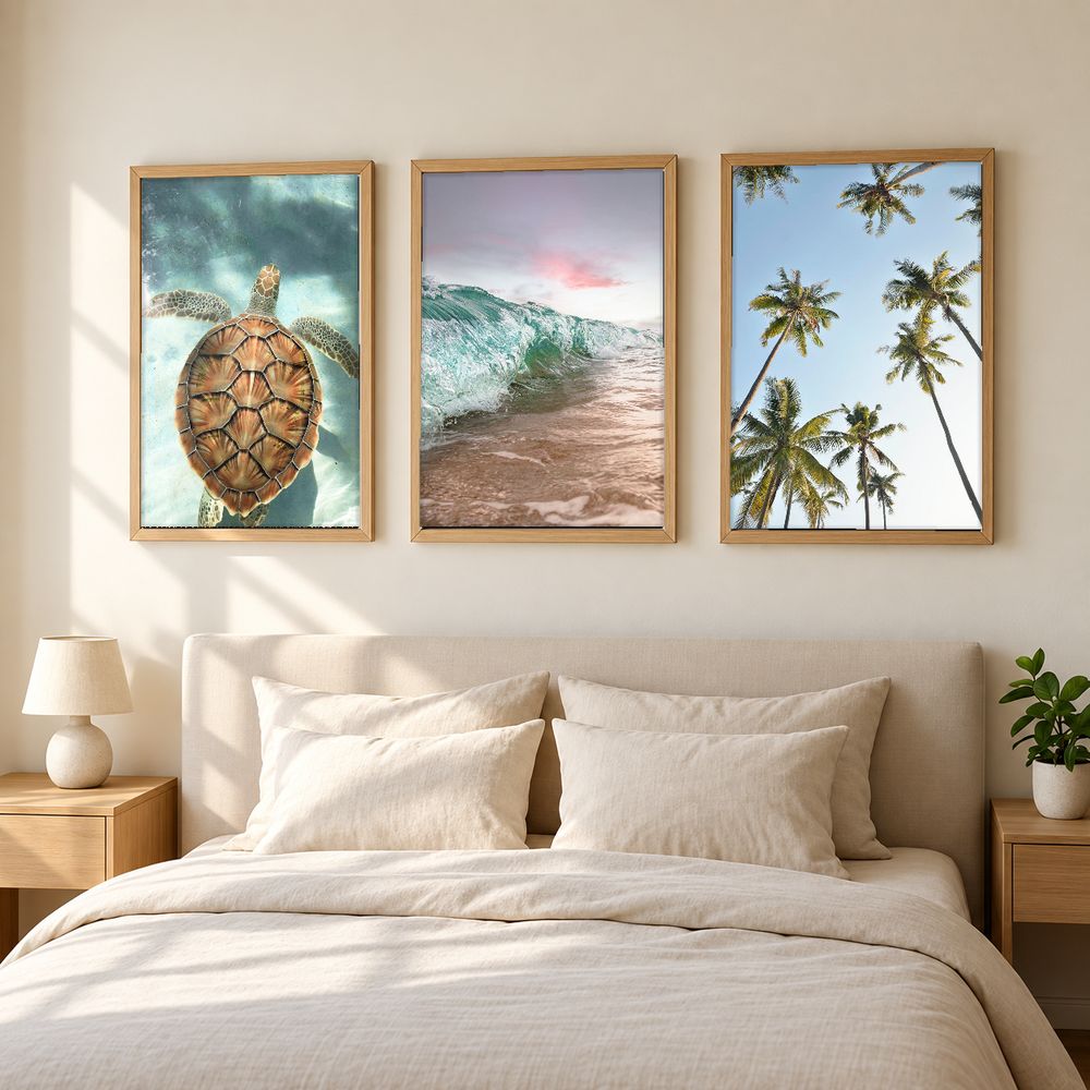Set de 3 cuadros decorativos que combinan