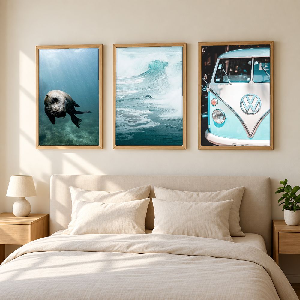 Set de 3 cuadros decorativos que combinan
