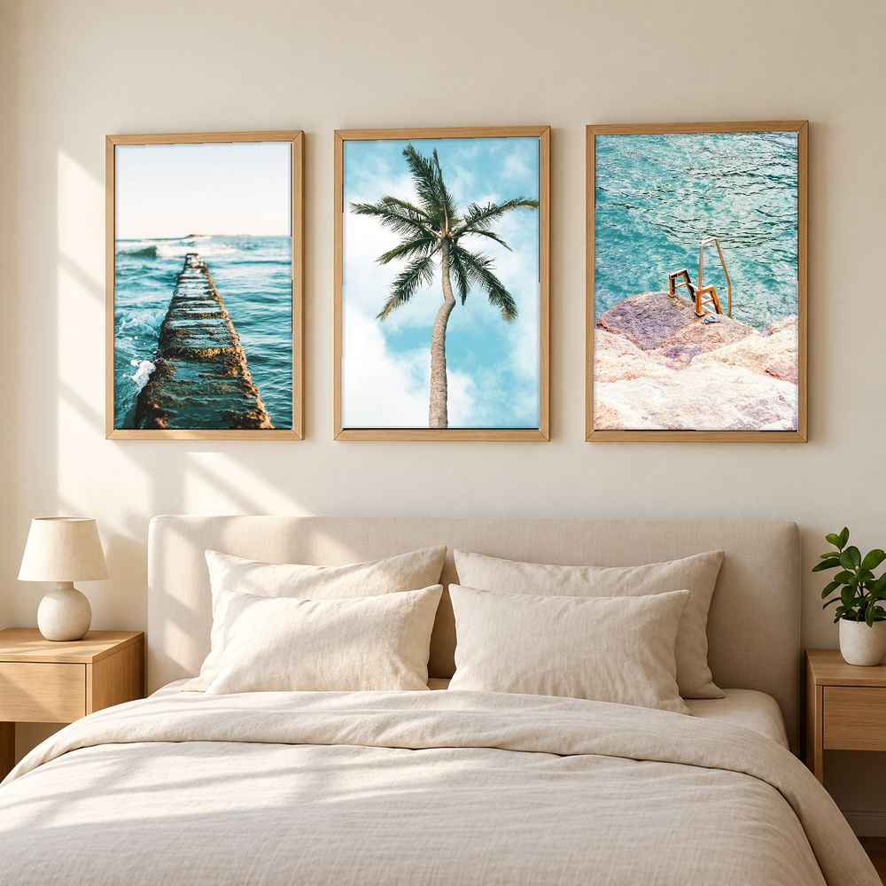 Set de 3 cuadros decorativos que combinan
